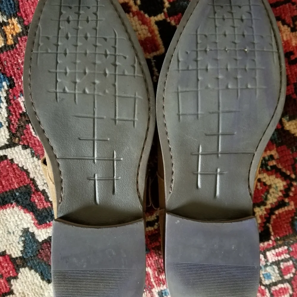 Calto Fisherman Sandals suede shoes brown, Lifters sz 8